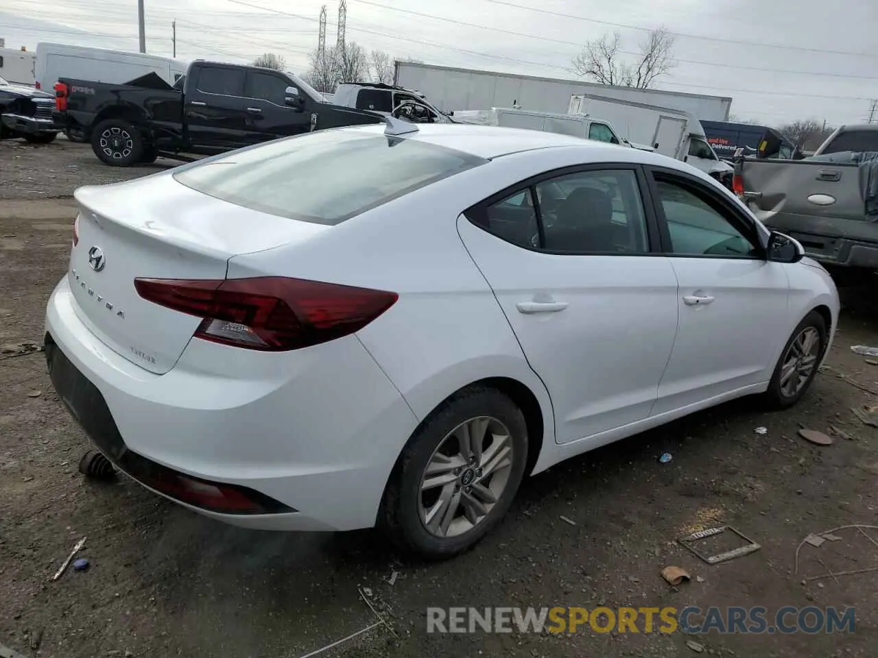 3 fotografías del automóvil dañado 5NPD84LF3LH503353 HYUNDAI ELANTRA 2020