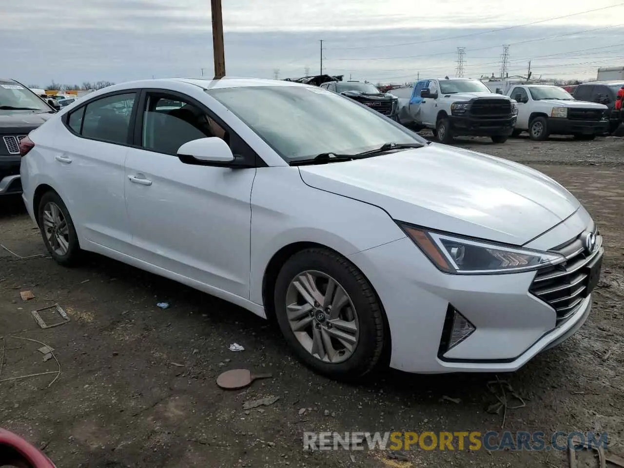 4 fotografías del automóvil dañado 5NPD84LF3LH503353 HYUNDAI ELANTRA 2020