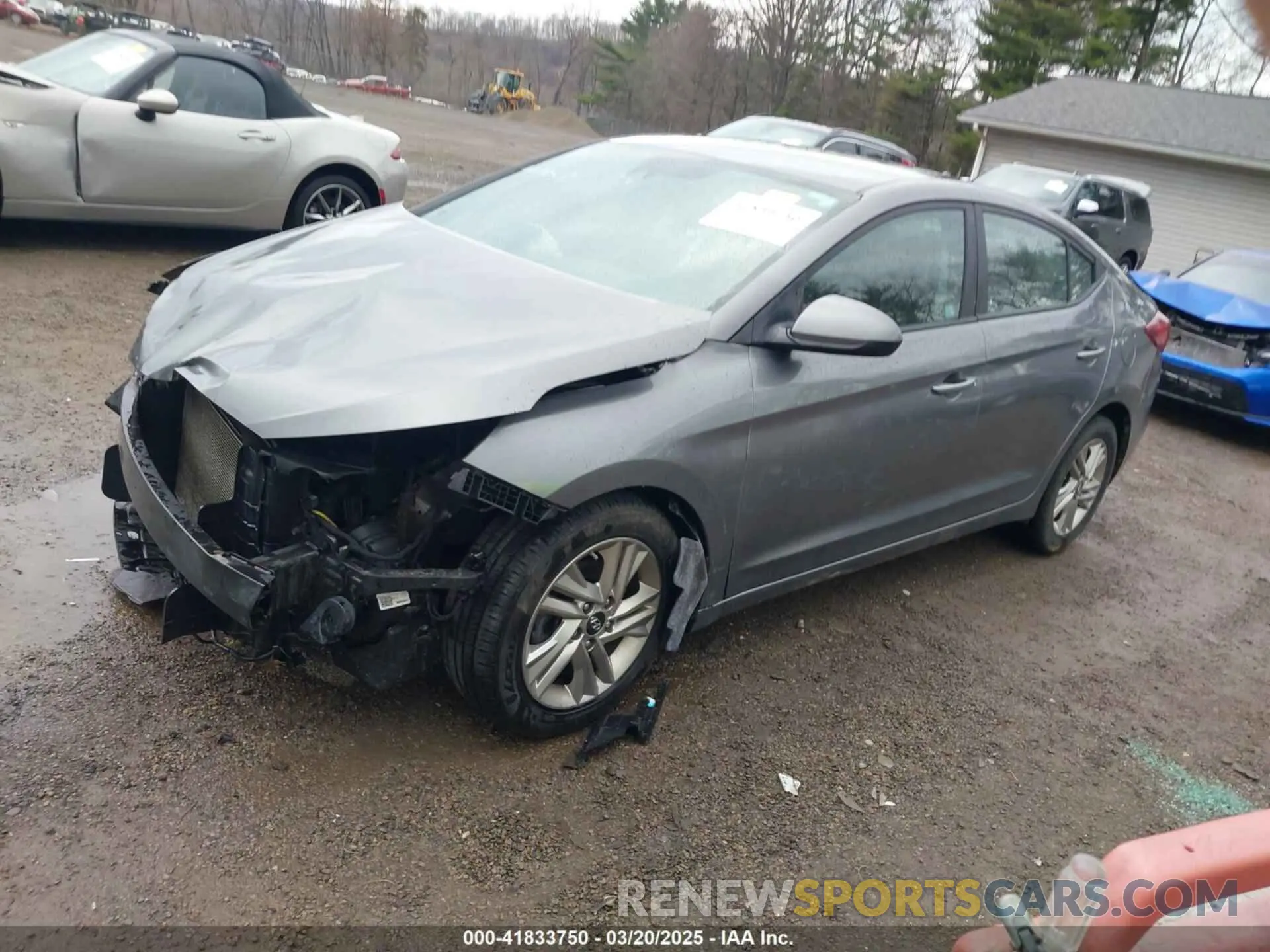 2 fotografías del automóvil dañado 5NPD84LF3LH527040 HYUNDAI ELANTRA 2020