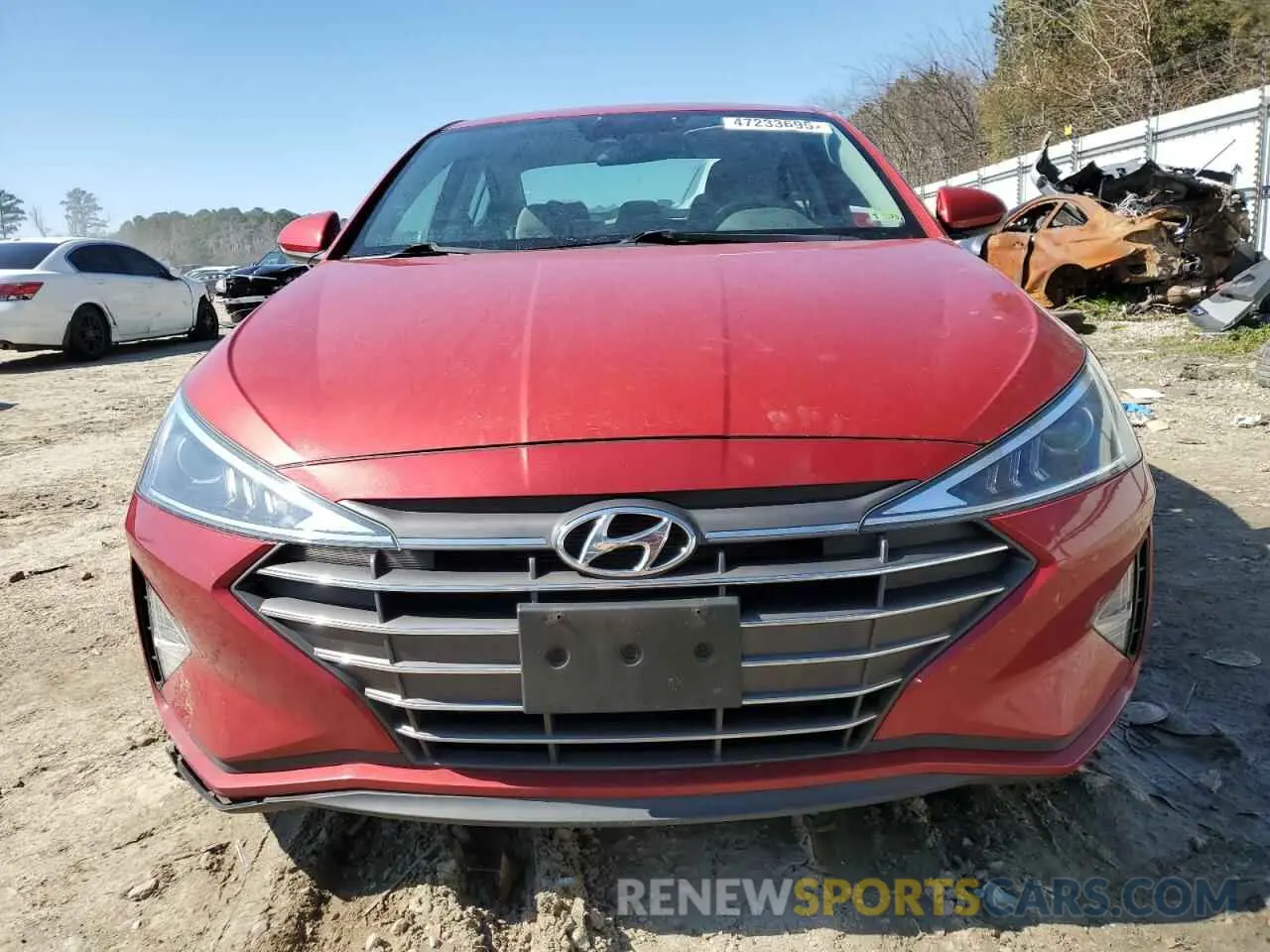 5 fotografías del automóvil dañado 5NPD84LF3LH535221 HYUNDAI ELANTRA 2020