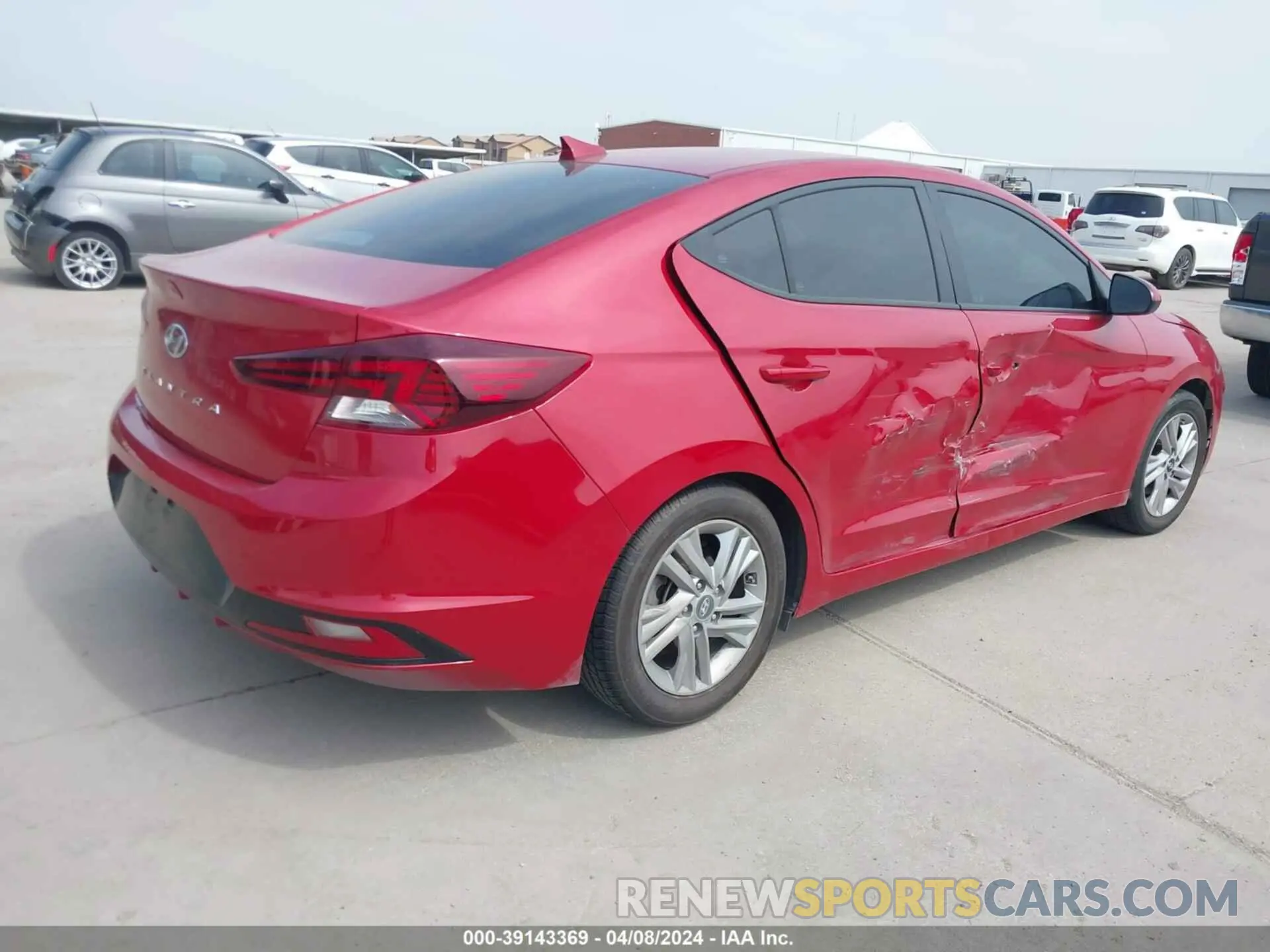 4 fotografías del automóvil dañado 5NPD84LF3LH538376 HYUNDAI ELANTRA 2020