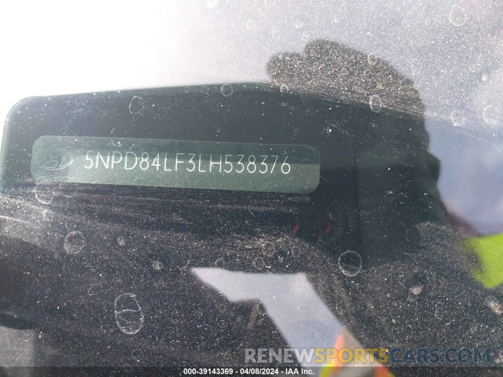 9 fotografías del automóvil dañado 5NPD84LF3LH538376 HYUNDAI ELANTRA 2020