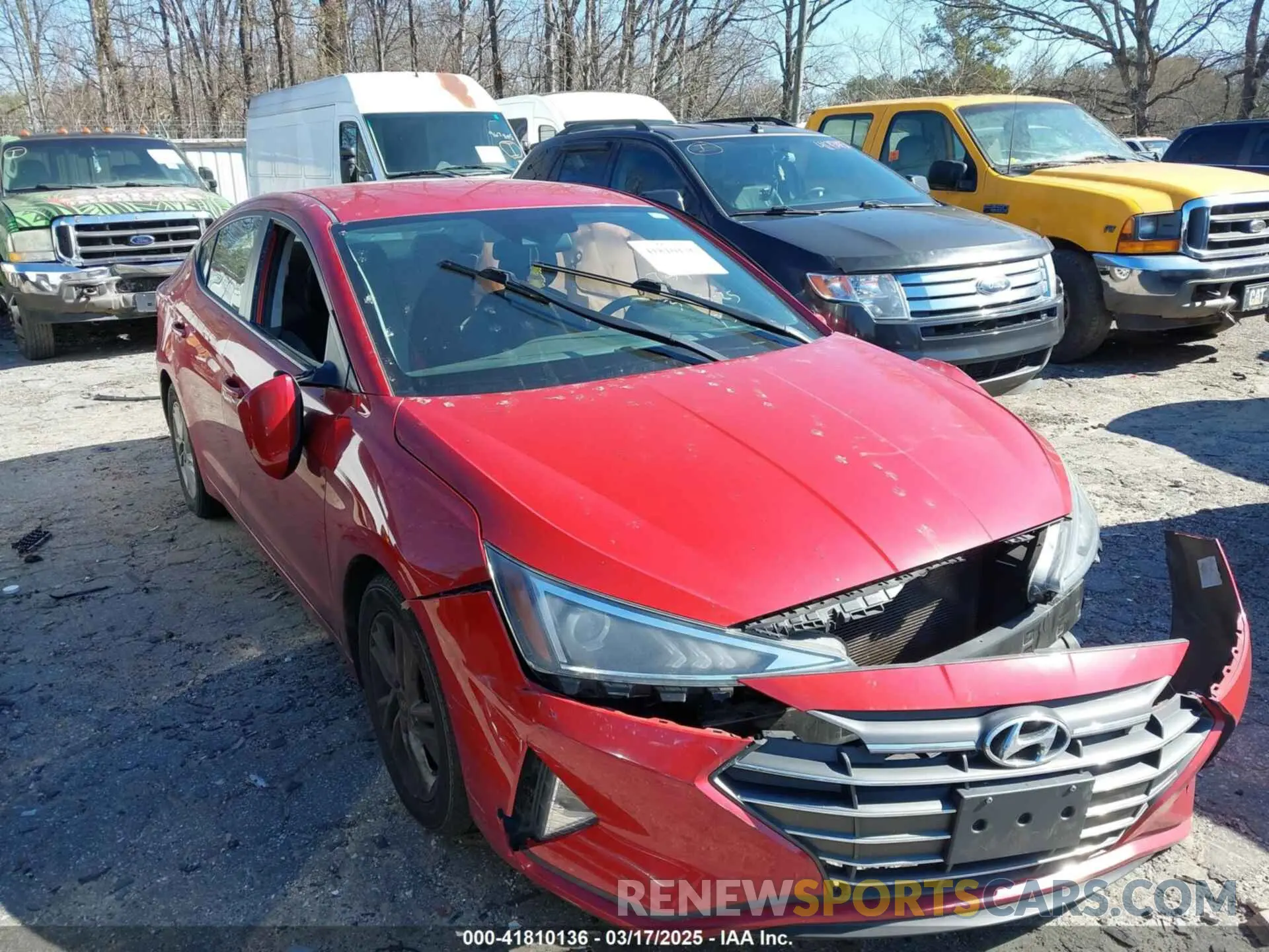 1 fotografías del automóvil dañado 5NPD84LF3LH538619 HYUNDAI ELANTRA 2020