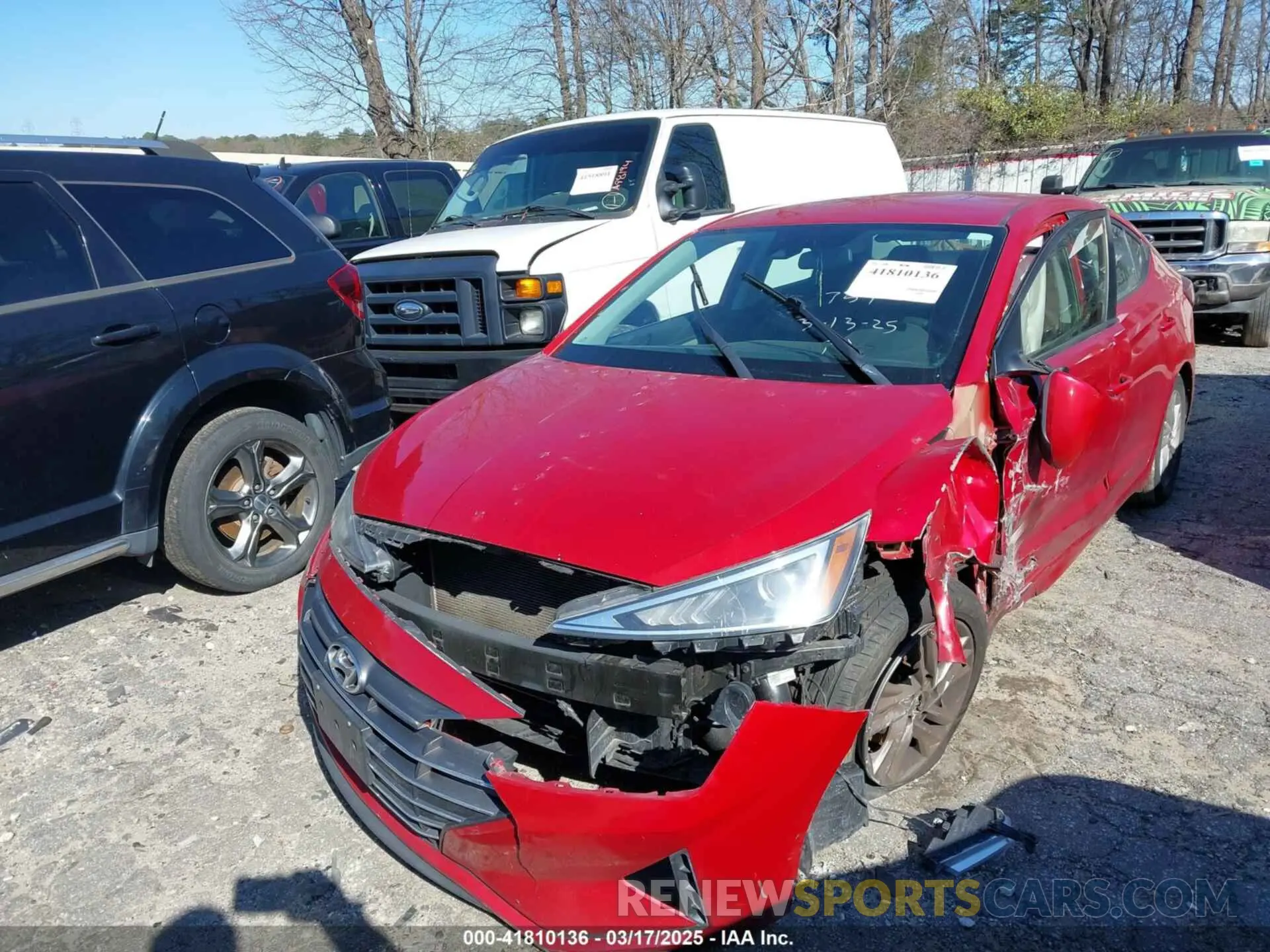 2 fotografías del automóvil dañado 5NPD84LF3LH538619 HYUNDAI ELANTRA 2020