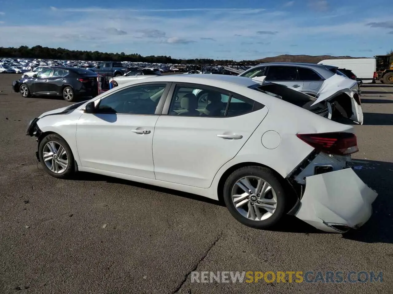 2 fotografías del automóvil dañado 5NPD84LF3LH612296 HYUNDAI ELANTRA 2020