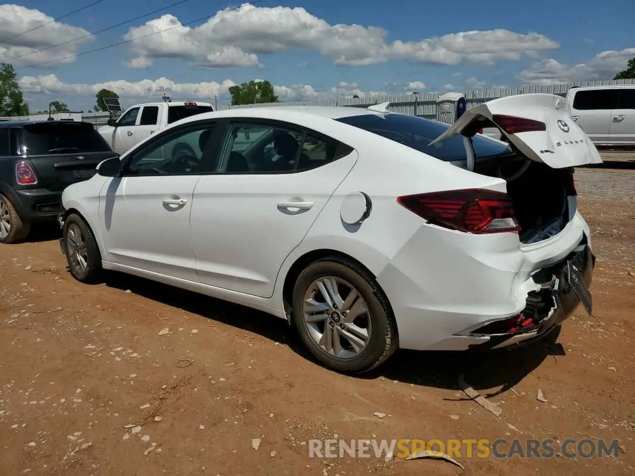 2 fotografías del automóvil dañado 5NPD84LF3LH621564 HYUNDAI ELANTRA 2020