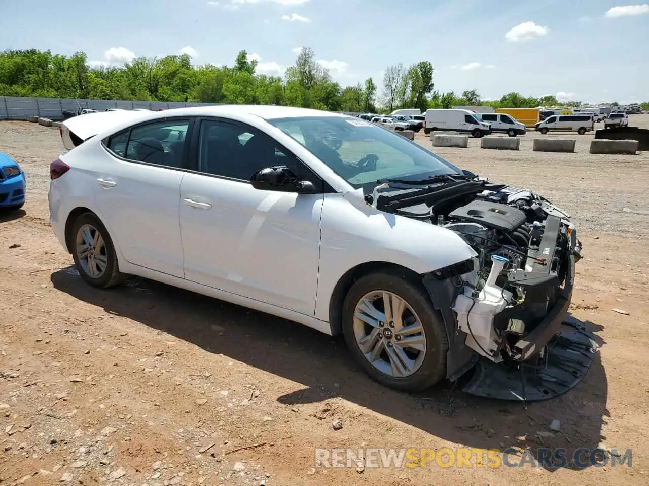 4 fotografías del automóvil dañado 5NPD84LF3LH621564 HYUNDAI ELANTRA 2020