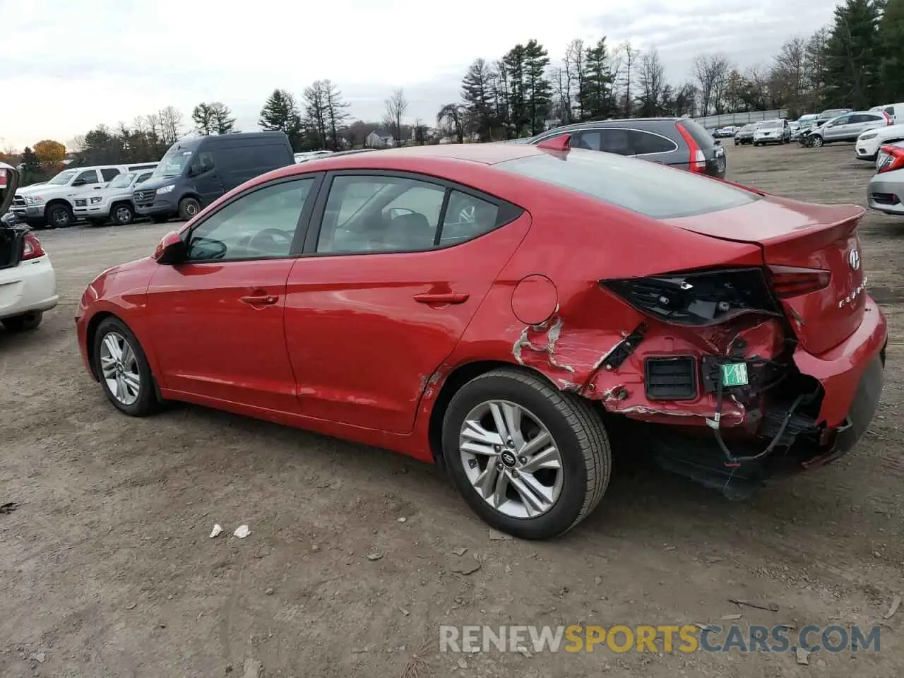 2 fotografías del automóvil dañado 5NPD84LF3LH629888 HYUNDAI ELANTRA 2020