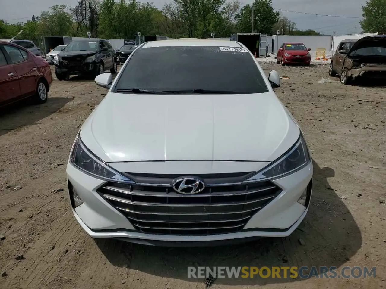 5 fotografías del automóvil dañado 5NPD84LF3LH630507 HYUNDAI ELANTRA 2020