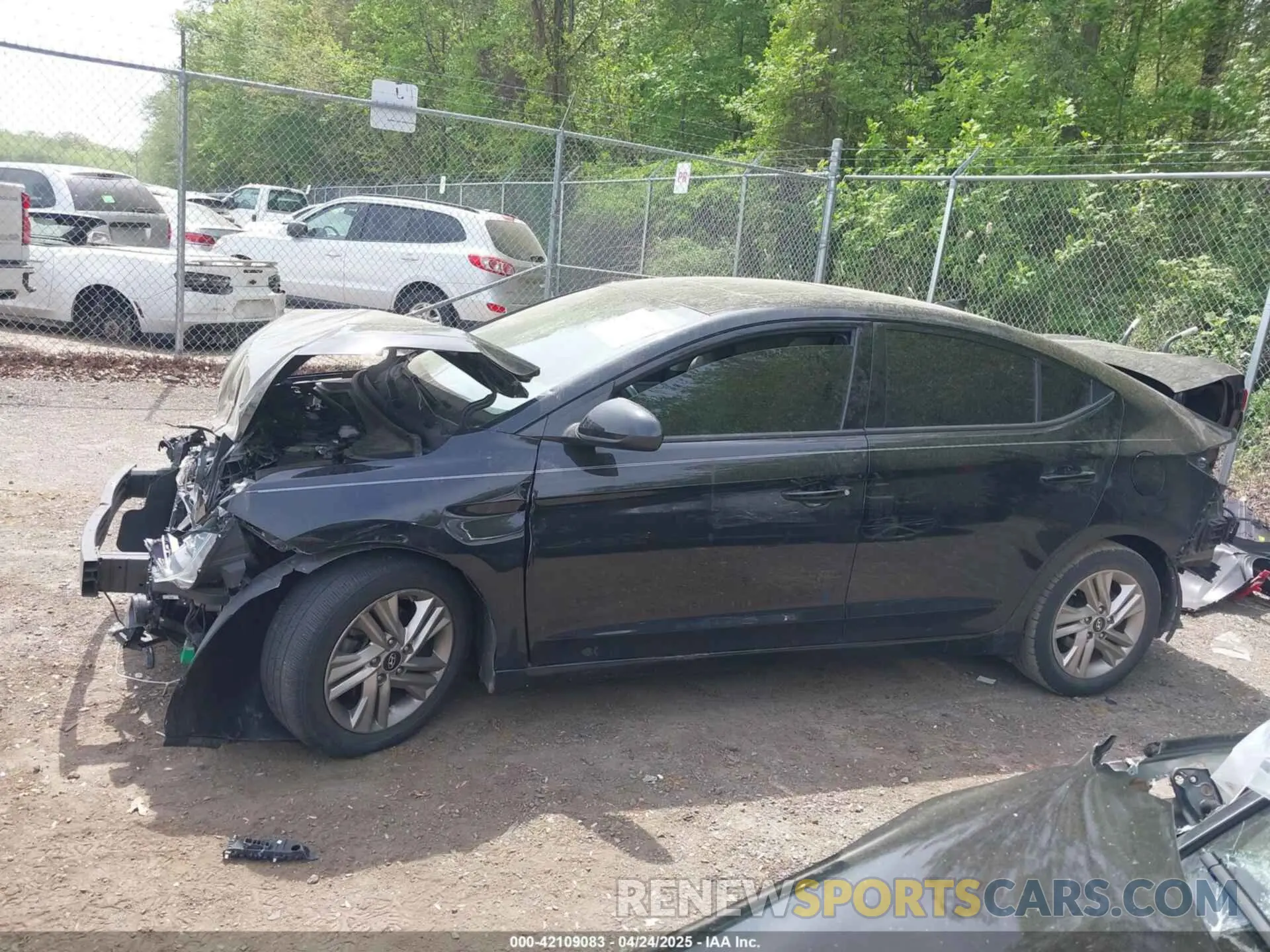 14 fotografías del automóvil dañado 5NPD84LF4LH500204 HYUNDAI ELANTRA 2020