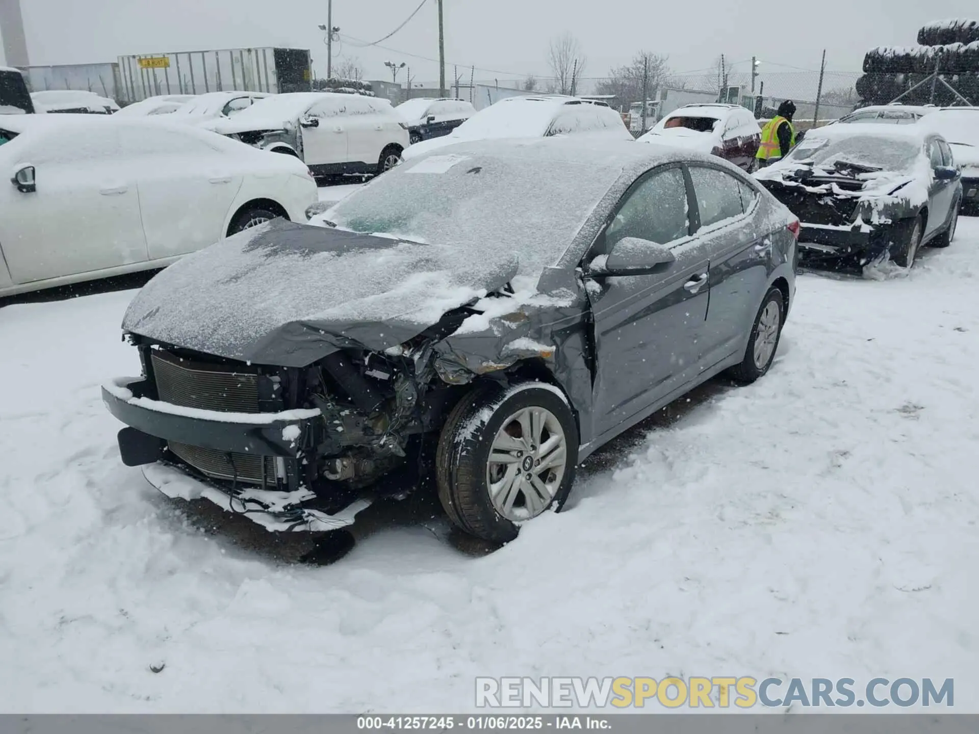 2 fotografías del automóvil dañado 5NPD84LF4LH525877 HYUNDAI ELANTRA 2020