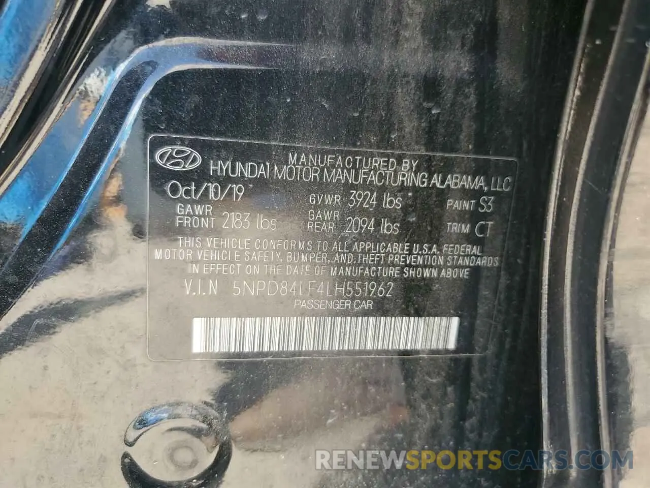 13 fotografías del automóvil dañado 5NPD84LF4LH551962 HYUNDAI ELANTRA 2020