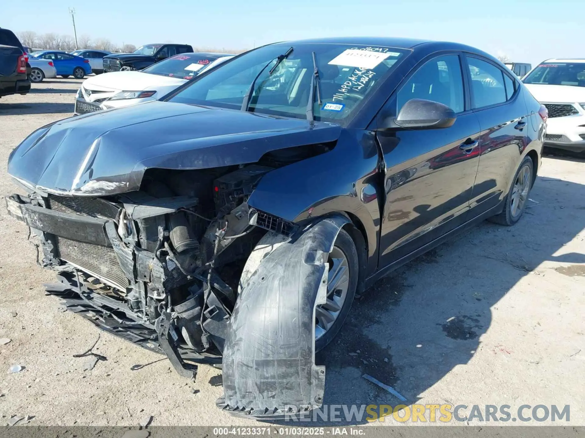 2 fotografías del automóvil dañado 5NPD84LF4LH572908 HYUNDAI ELANTRA 2020