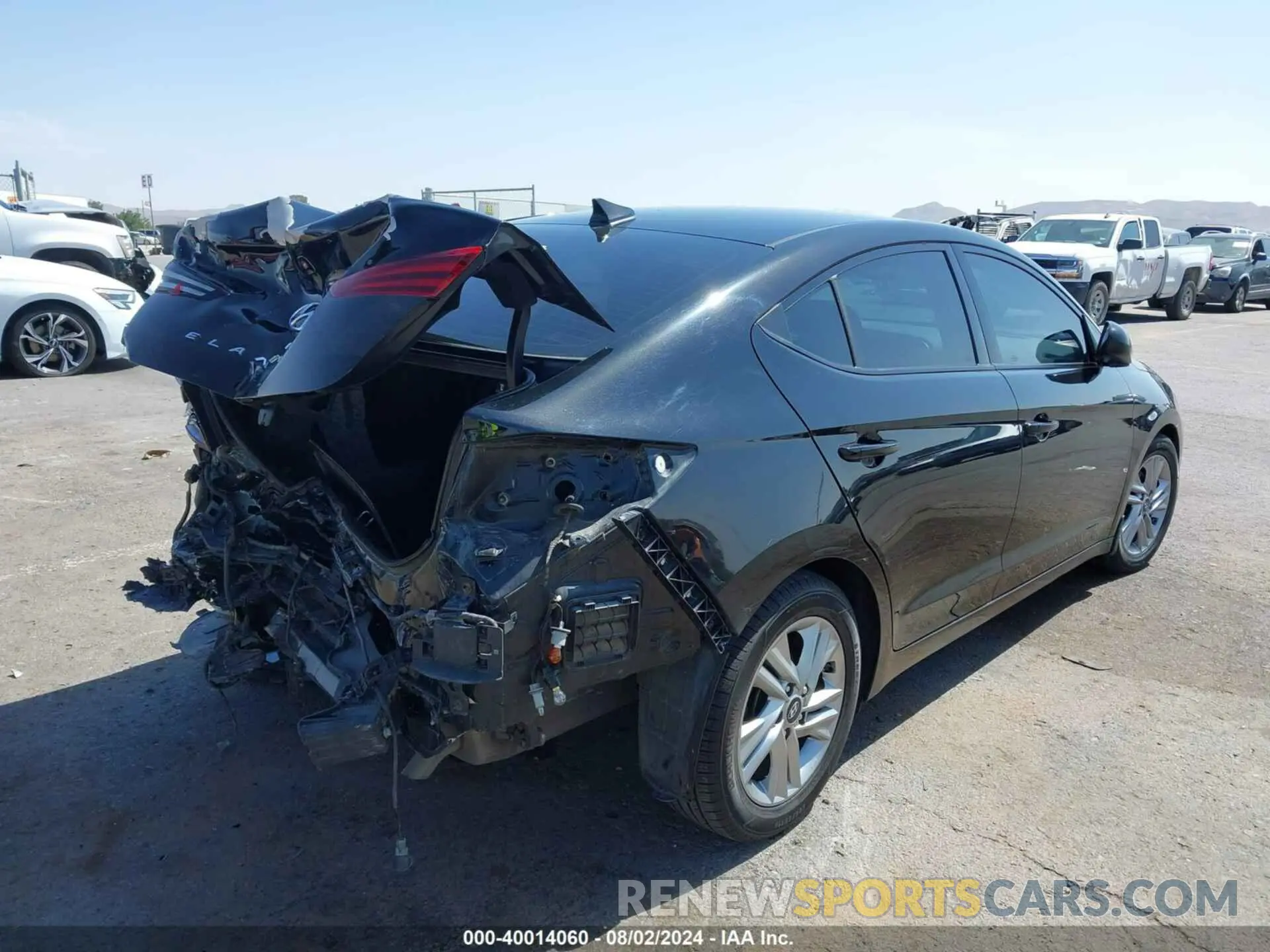 4 fotografías del automóvil dañado 5NPD84LF4LH624277 HYUNDAI ELANTRA 2020