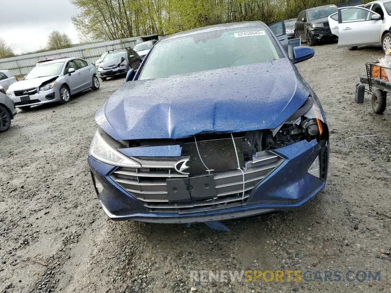 5 fotografías del automóvil dañado 5NPD84LF4LH628068 HYUNDAI ELANTRA 2020