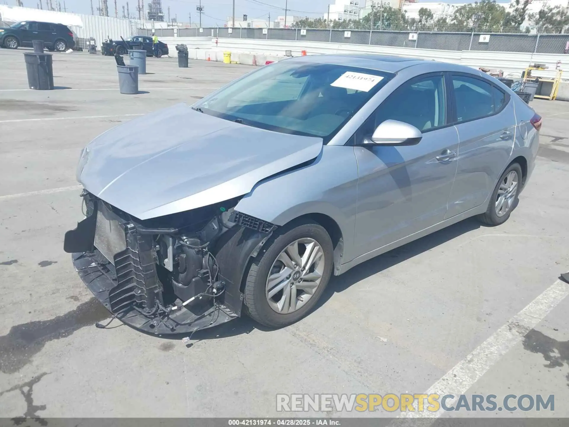 2 fotografías del automóvil dañado 5NPD84LF4LH631116 HYUNDAI ELANTRA 2020