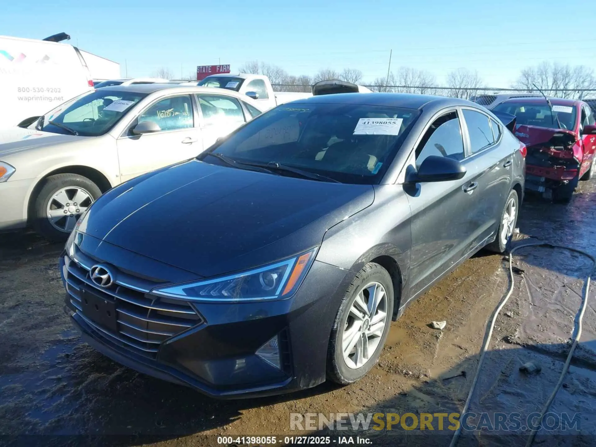 2 fotografías del automóvil dañado 5NPD84LF5LH555230 HYUNDAI ELANTRA 2020