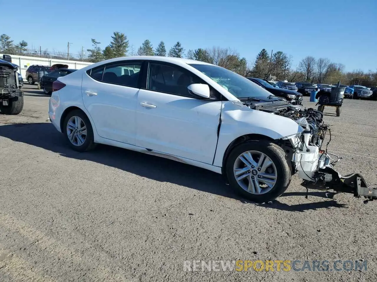 4 fotografías del automóvil dañado 5NPD84LF5LH582640 HYUNDAI ELANTRA 2020