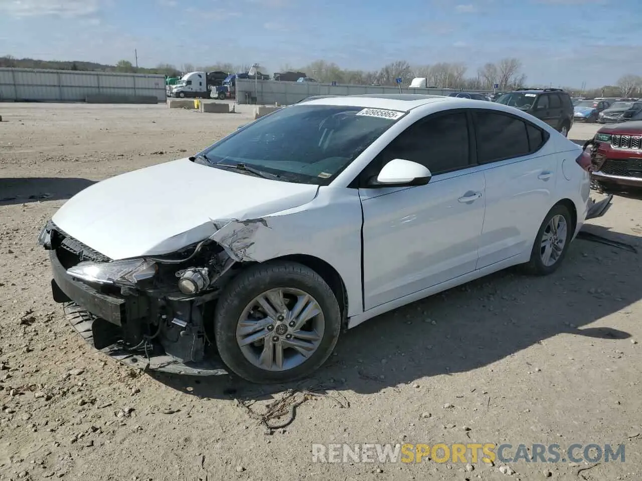 1 fotografías del automóvil dañado 5NPD84LF5LH586218 HYUNDAI ELANTRA 2020