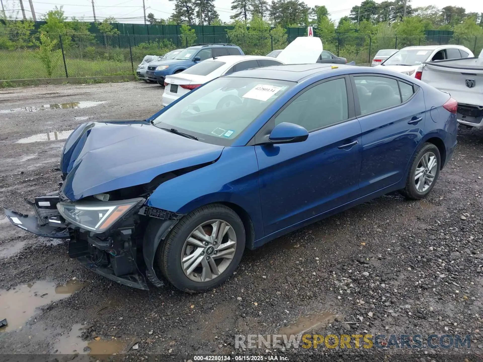 2 fotografías del automóvil dañado 5NPD84LF5LH591726 HYUNDAI ELANTRA 2020