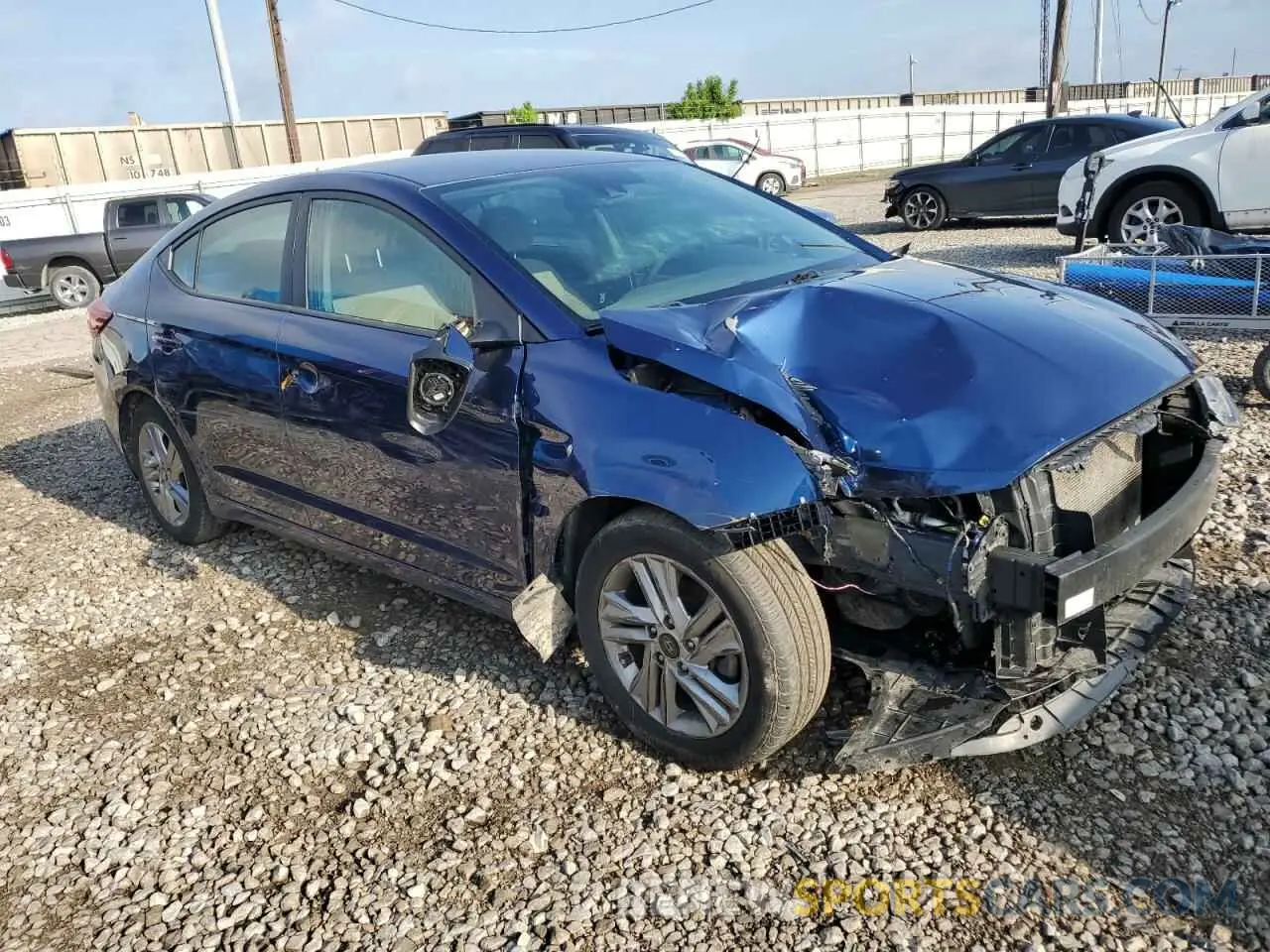 4 fotografías del automóvil dañado 5NPD84LF5LH593007 HYUNDAI ELANTRA 2020