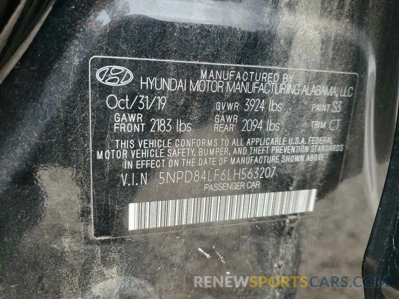 14 fotografías del automóvil dañado 5NPD84LF6LH563207 HYUNDAI ELANTRA 2020