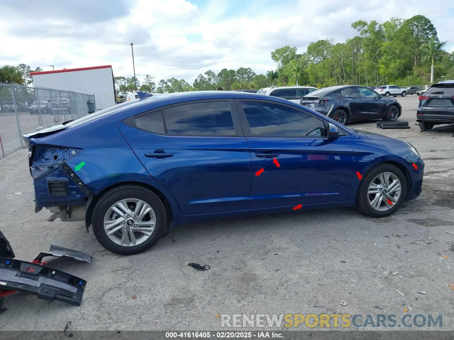 13 fotografías del automóvil dañado 5NPD84LF6LH580539 HYUNDAI ELANTRA 2020