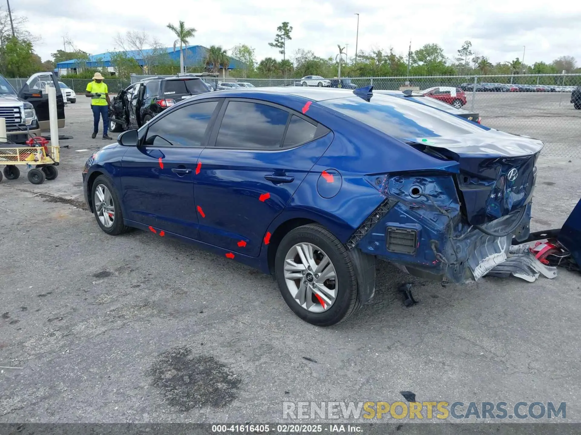 3 fotografías del automóvil dañado 5NPD84LF6LH580539 HYUNDAI ELANTRA 2020