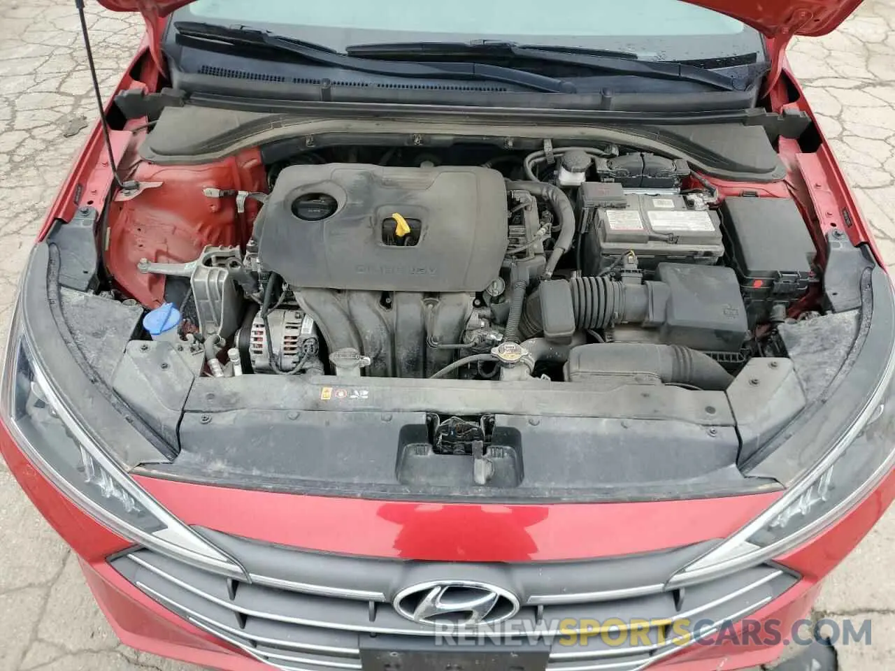 11 fotografías del automóvil dañado 5NPD84LF6LH583120 HYUNDAI ELANTRA 2020
