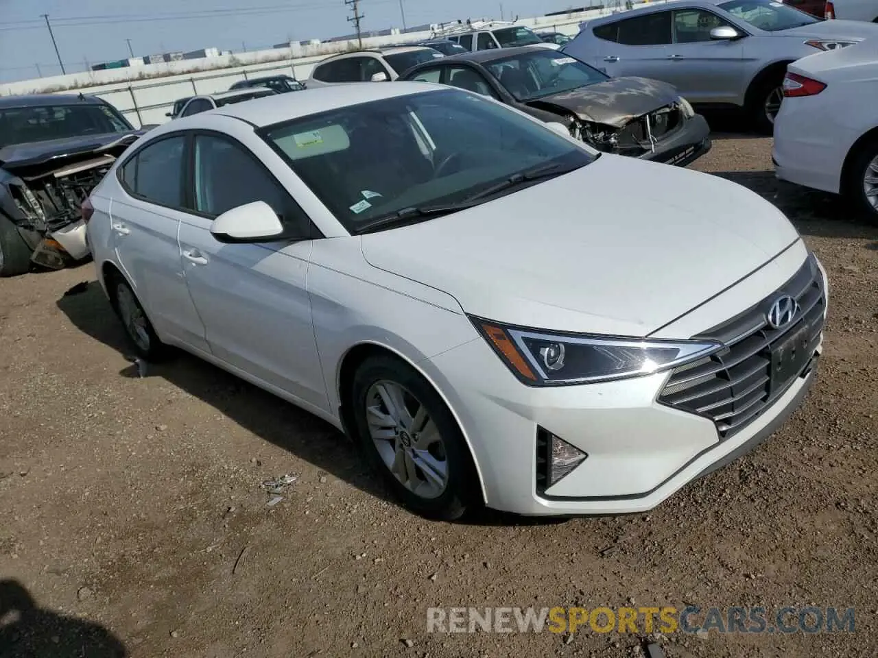4 fotografías del automóvil dañado 5NPD84LF6LH601339 HYUNDAI ELANTRA 2020