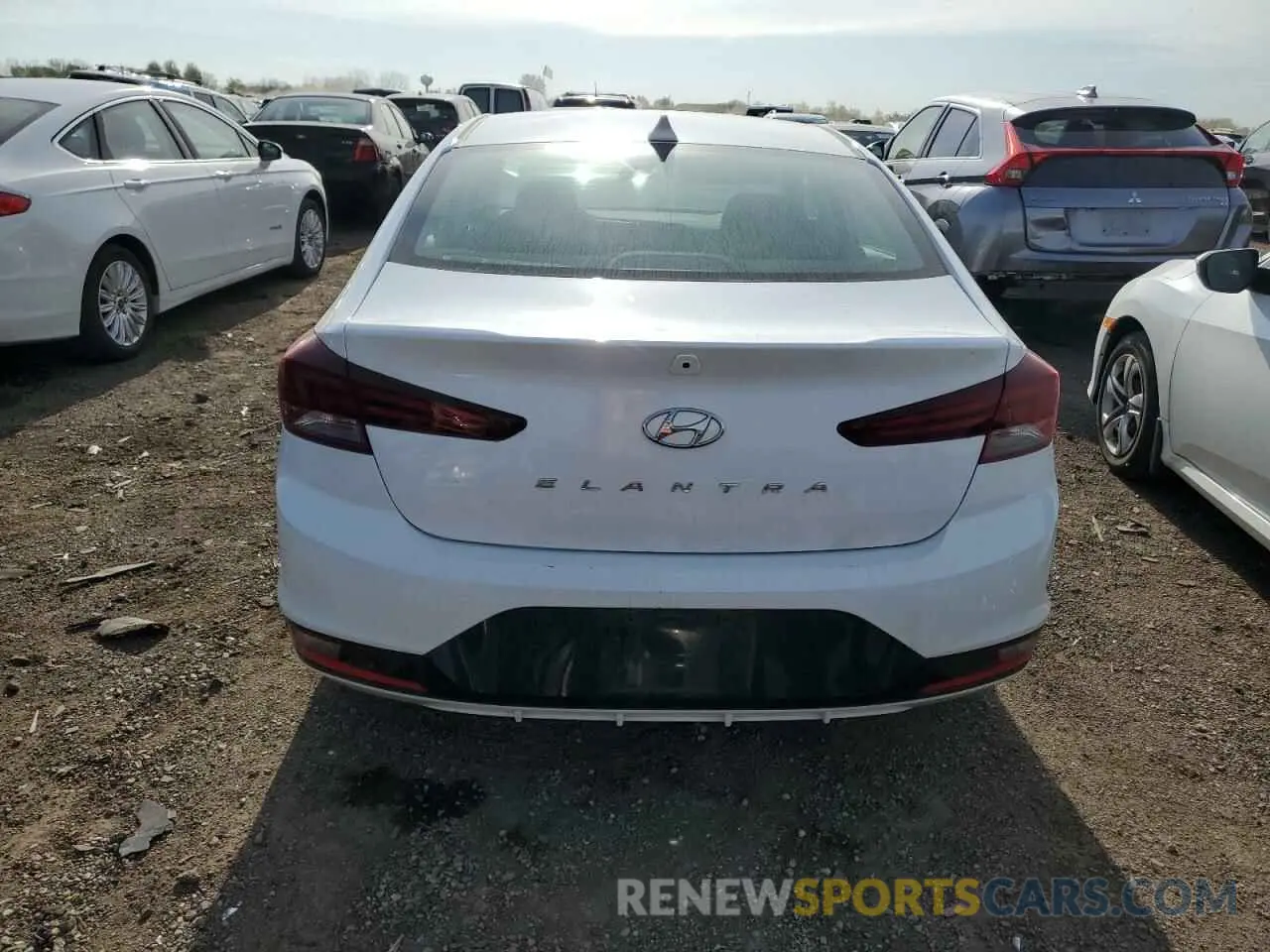 6 fotografías del automóvil dañado 5NPD84LF6LH601339 HYUNDAI ELANTRA 2020