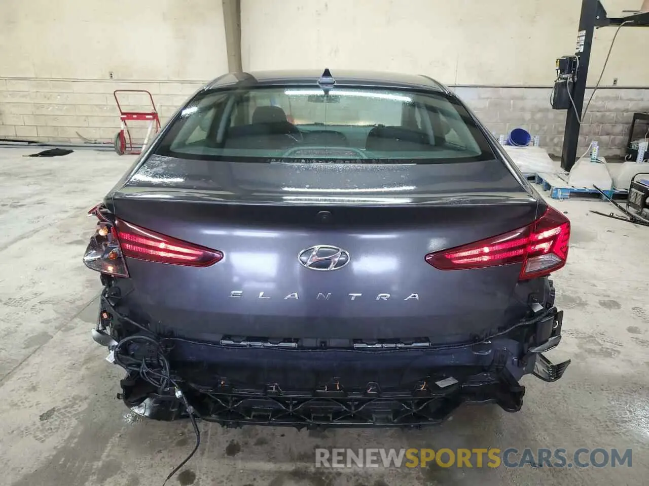 6 fotografías del automóvil dañado 5NPD84LF6LH625527 HYUNDAI ELANTRA 2020