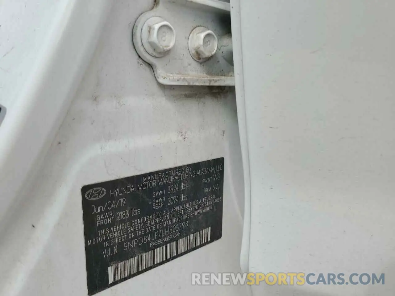 13 fotografías del automóvil dañado 5NPD84LF7LH505798 HYUNDAI ELANTRA 2020