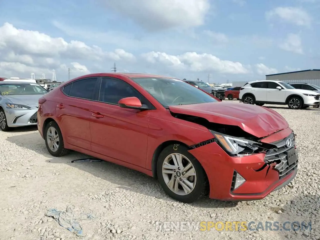 4 fotografías del automóvil dañado 5NPD84LF7LH523332 HYUNDAI ELANTRA 2020