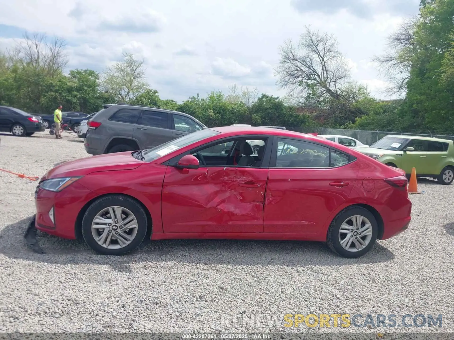 15 fotografías del automóvil dañado 5NPD84LF7LH541491 HYUNDAI ELANTRA 2020