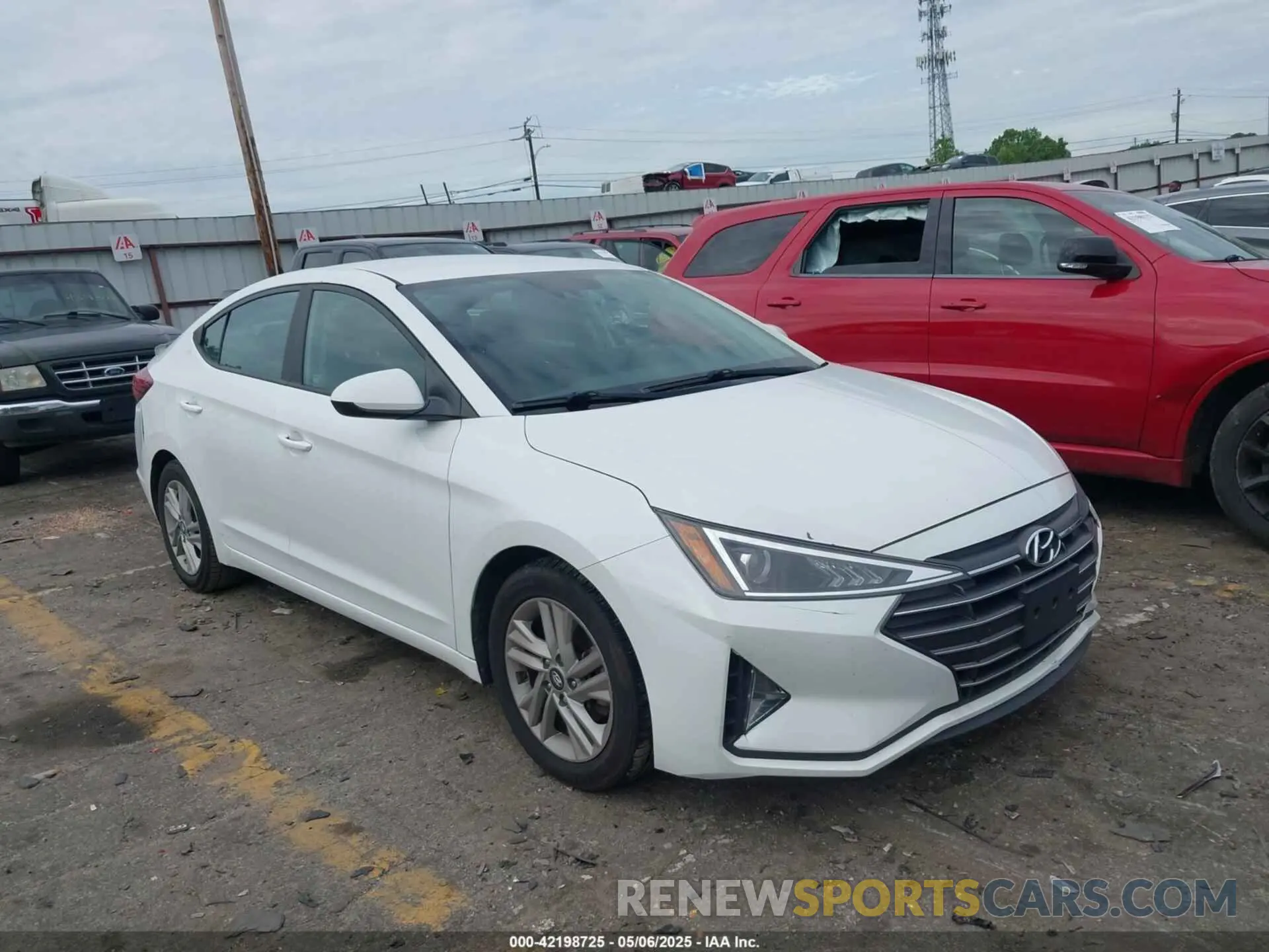 1 fotografías del automóvil dañado 5NPD84LF7LH543676 HYUNDAI ELANTRA 2020