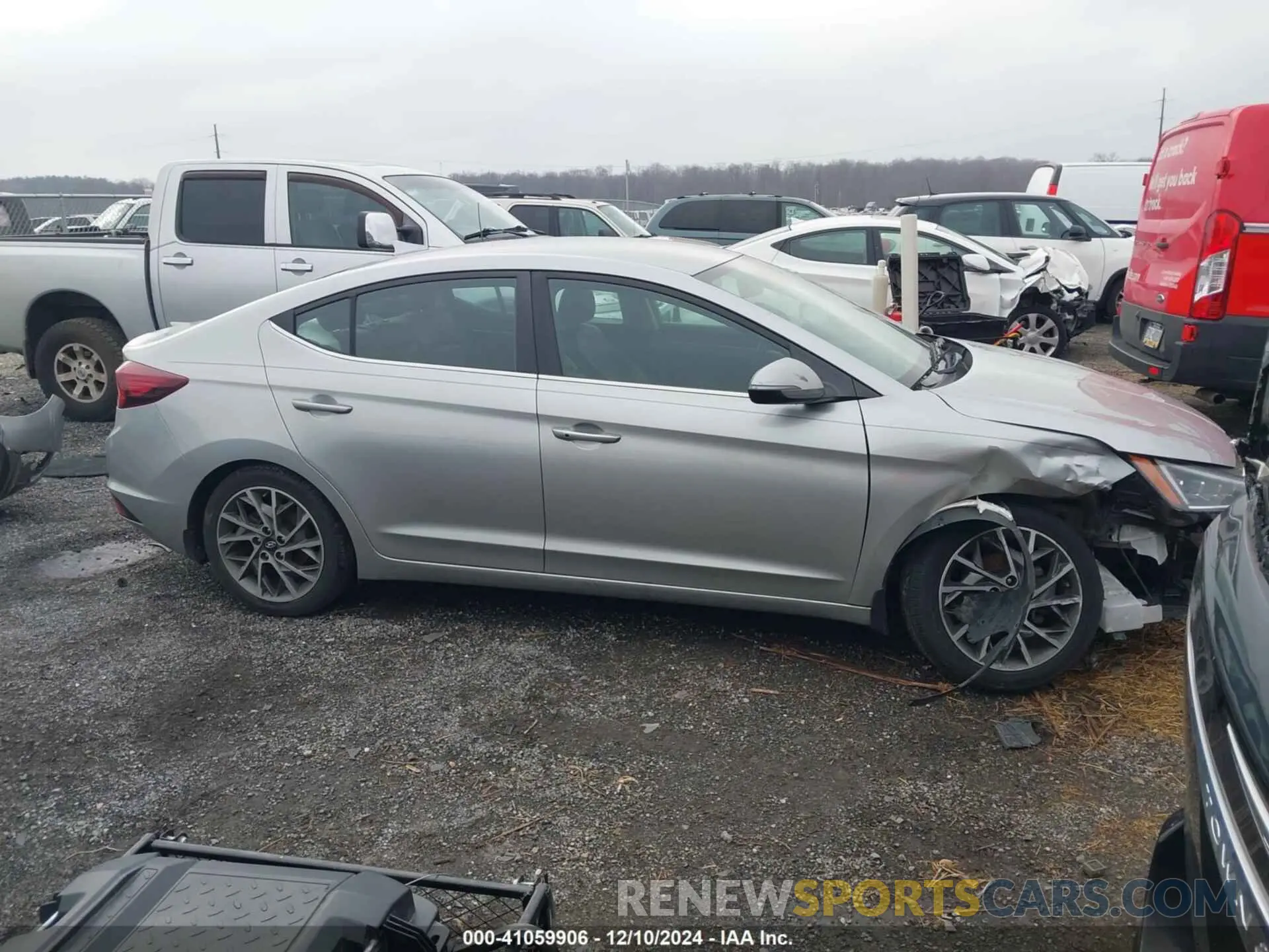14 fotografías del automóvil dañado 5NPD84LF7LH565158 HYUNDAI ELANTRA 2020