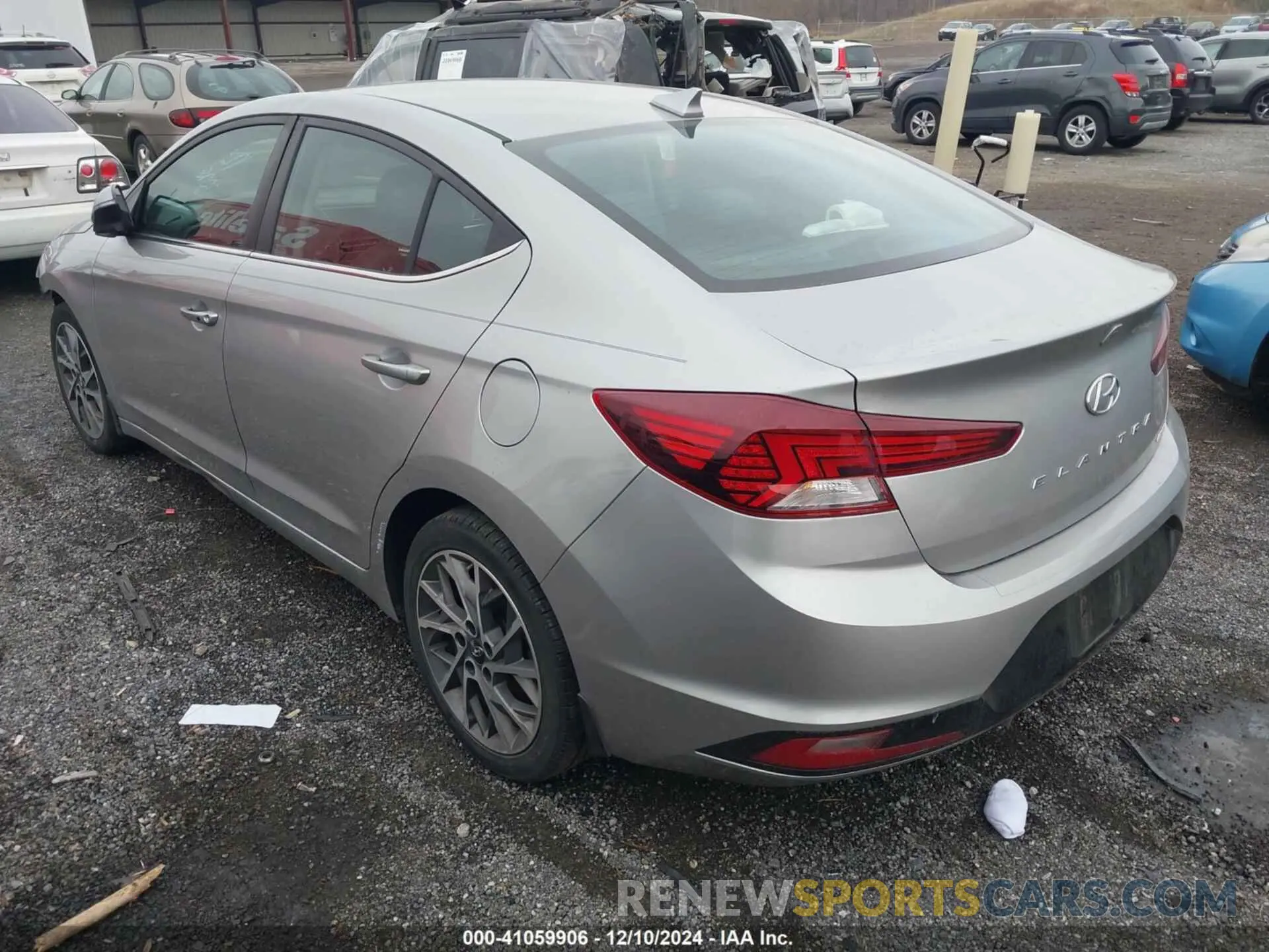 3 fotografías del automóvil dañado 5NPD84LF7LH565158 HYUNDAI ELANTRA 2020