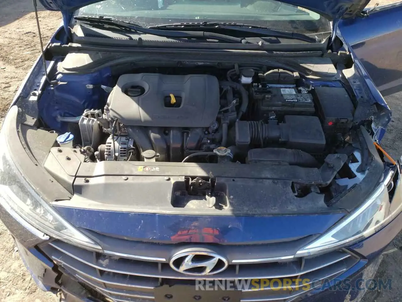12 fotografías del automóvil dañado 5NPD84LF7LH578069 HYUNDAI ELANTRA 2020