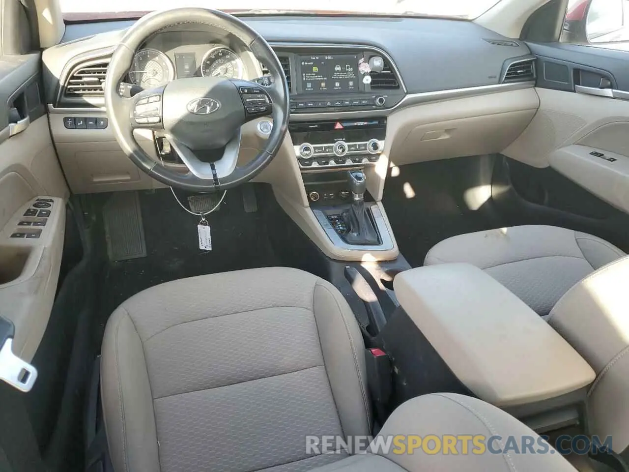 8 fotografías del automóvil dañado 5NPD84LF7LH603522 HYUNDAI ELANTRA 2020