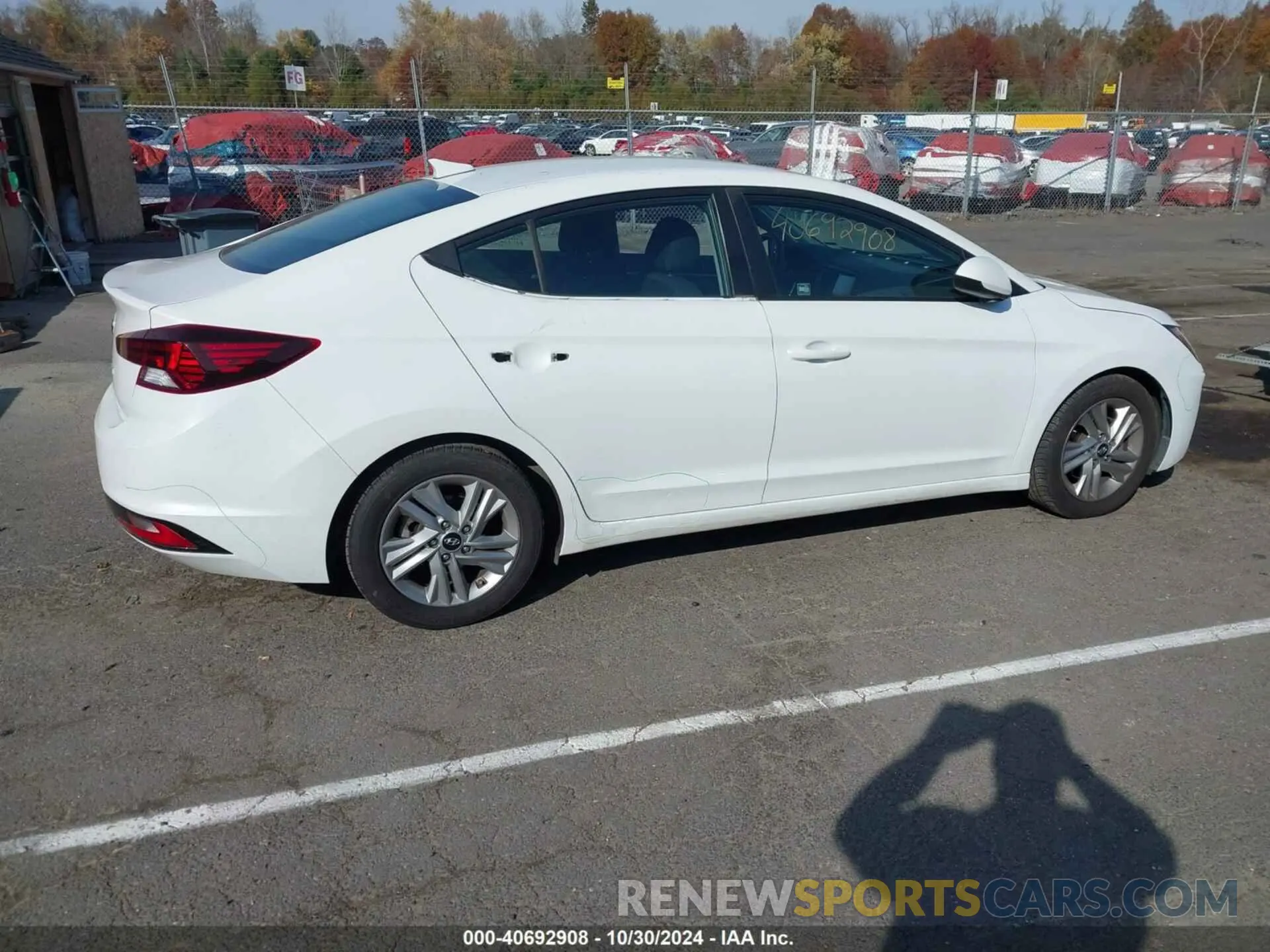 14 fotografías del automóvil dañado 5NPD84LF7LH625374 HYUNDAI ELANTRA 2020