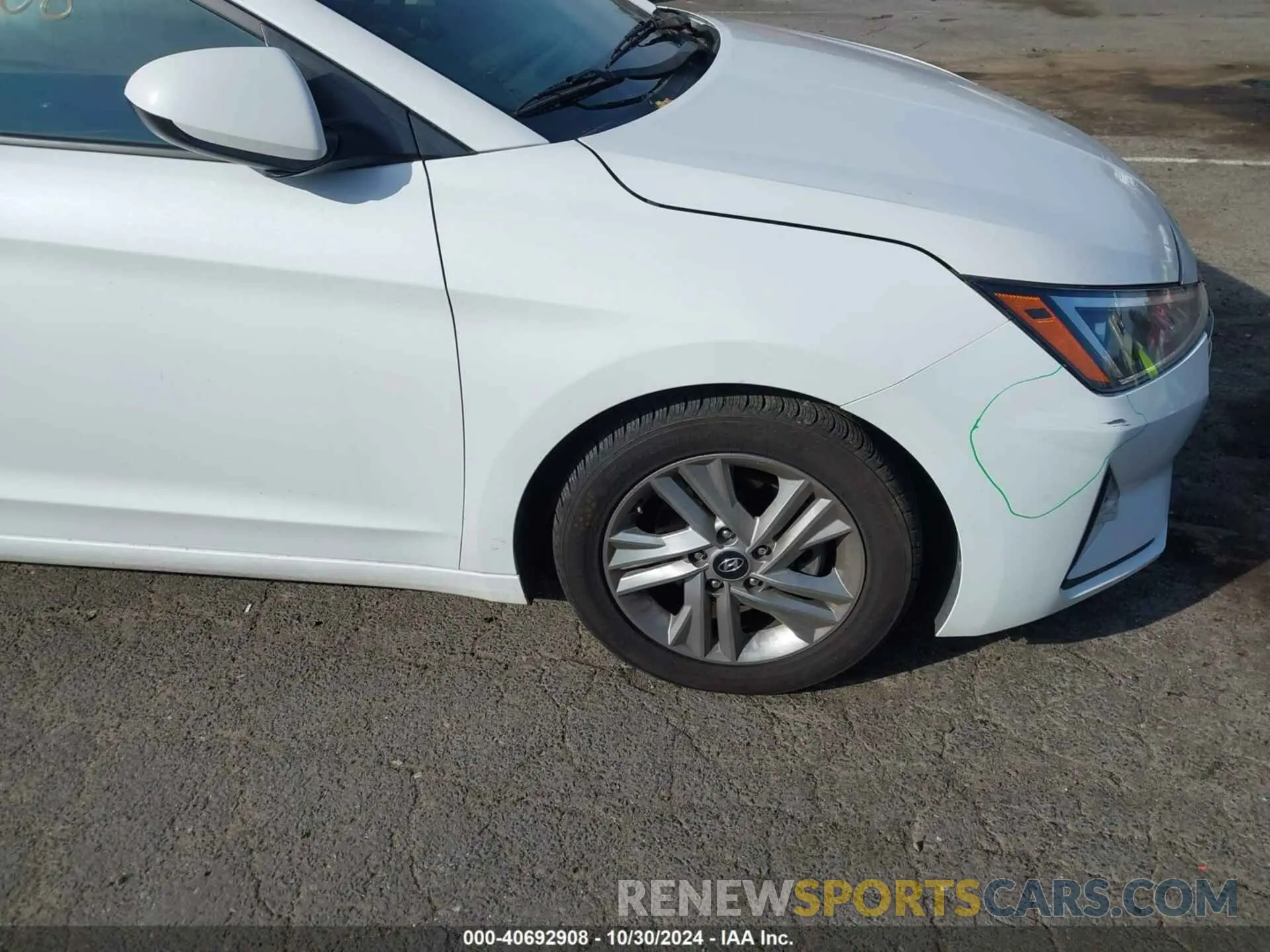19 fotografías del automóvil dañado 5NPD84LF7LH625374 HYUNDAI ELANTRA 2020