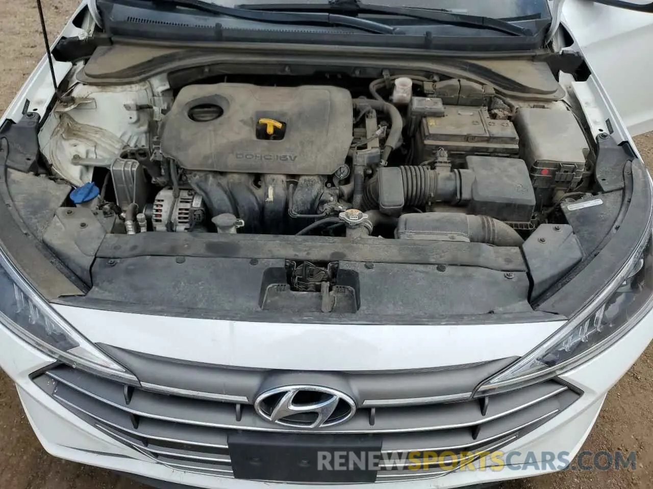 11 fotografías del automóvil dañado 5NPD84LF8LH507155 HYUNDAI ELANTRA 2020