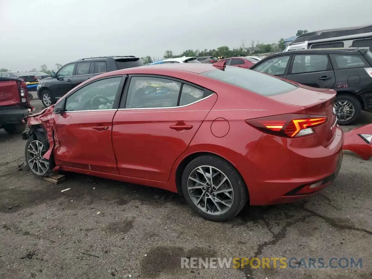 2 fotografías del automóvil dañado 5NPD84LF8LH510427 HYUNDAI ELANTRA 2020