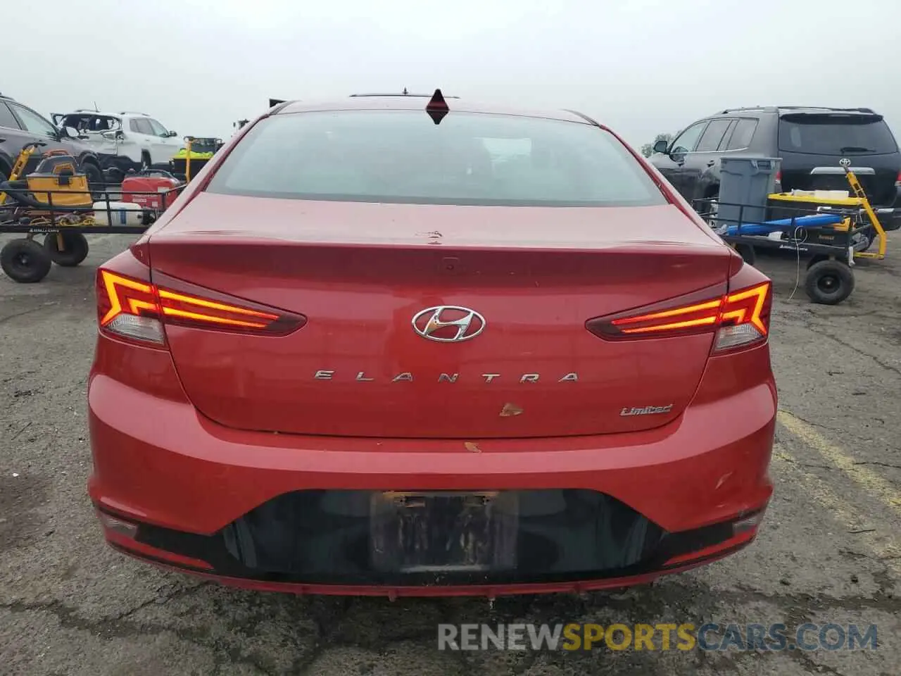 6 fotografías del automóvil dañado 5NPD84LF8LH510427 HYUNDAI ELANTRA 2020