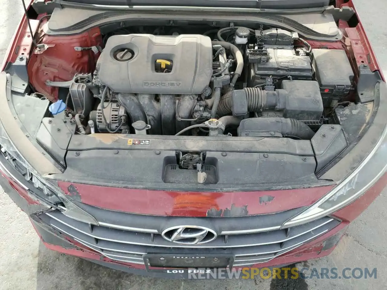 11 fotografías del automóvil dañado 5NPD84LF8LH512422 HYUNDAI ELANTRA 2020