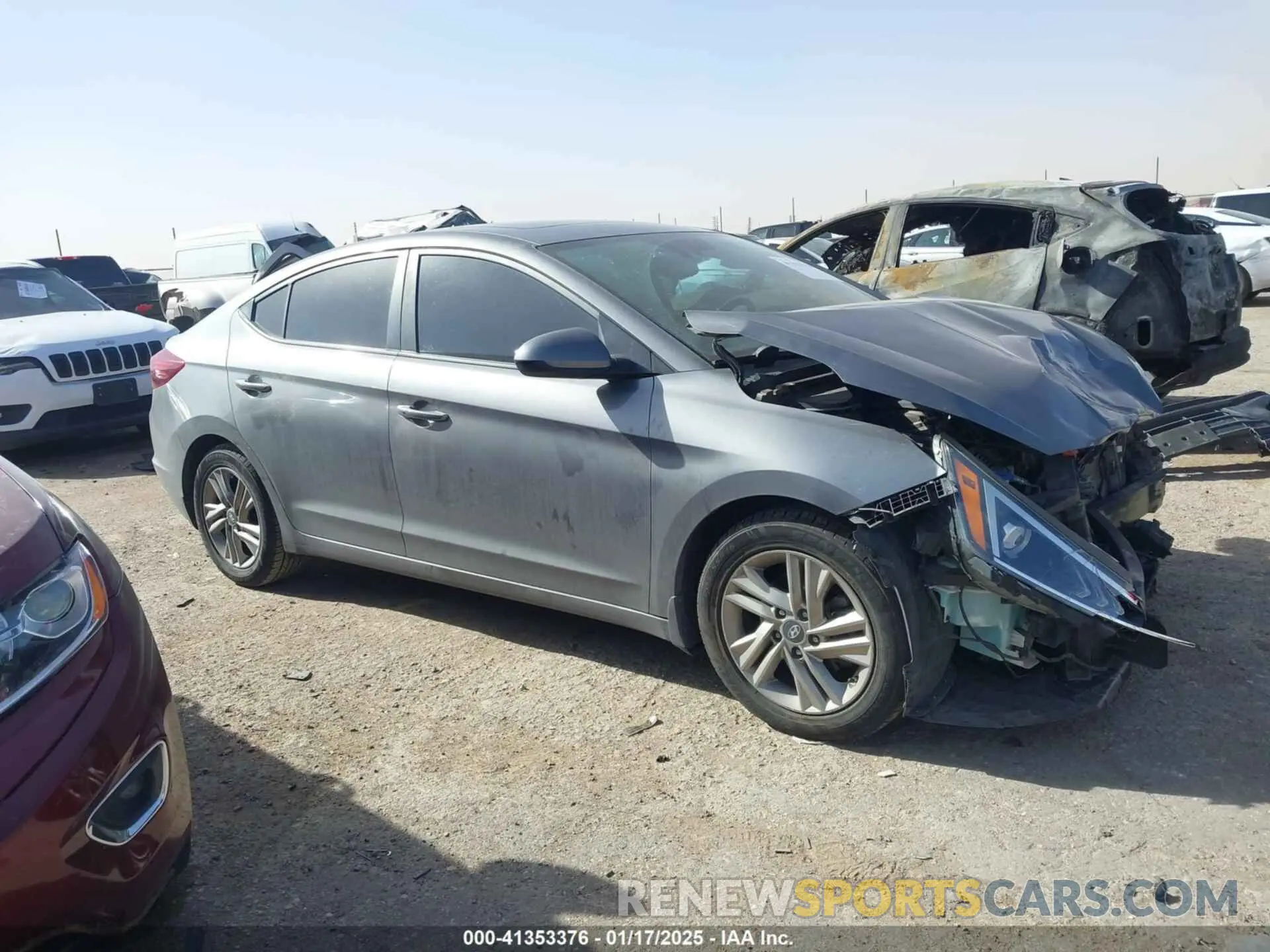 13 fotografías del automóvil dañado 5NPD84LF8LH523839 HYUNDAI ELANTRA 2020