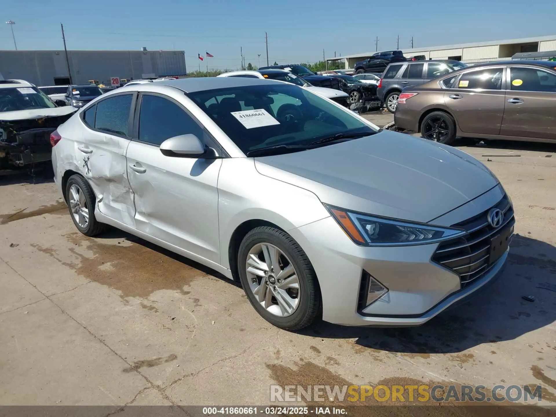 1 fotografías del automóvil dañado 5NPD84LF8LH530225 HYUNDAI ELANTRA 2020