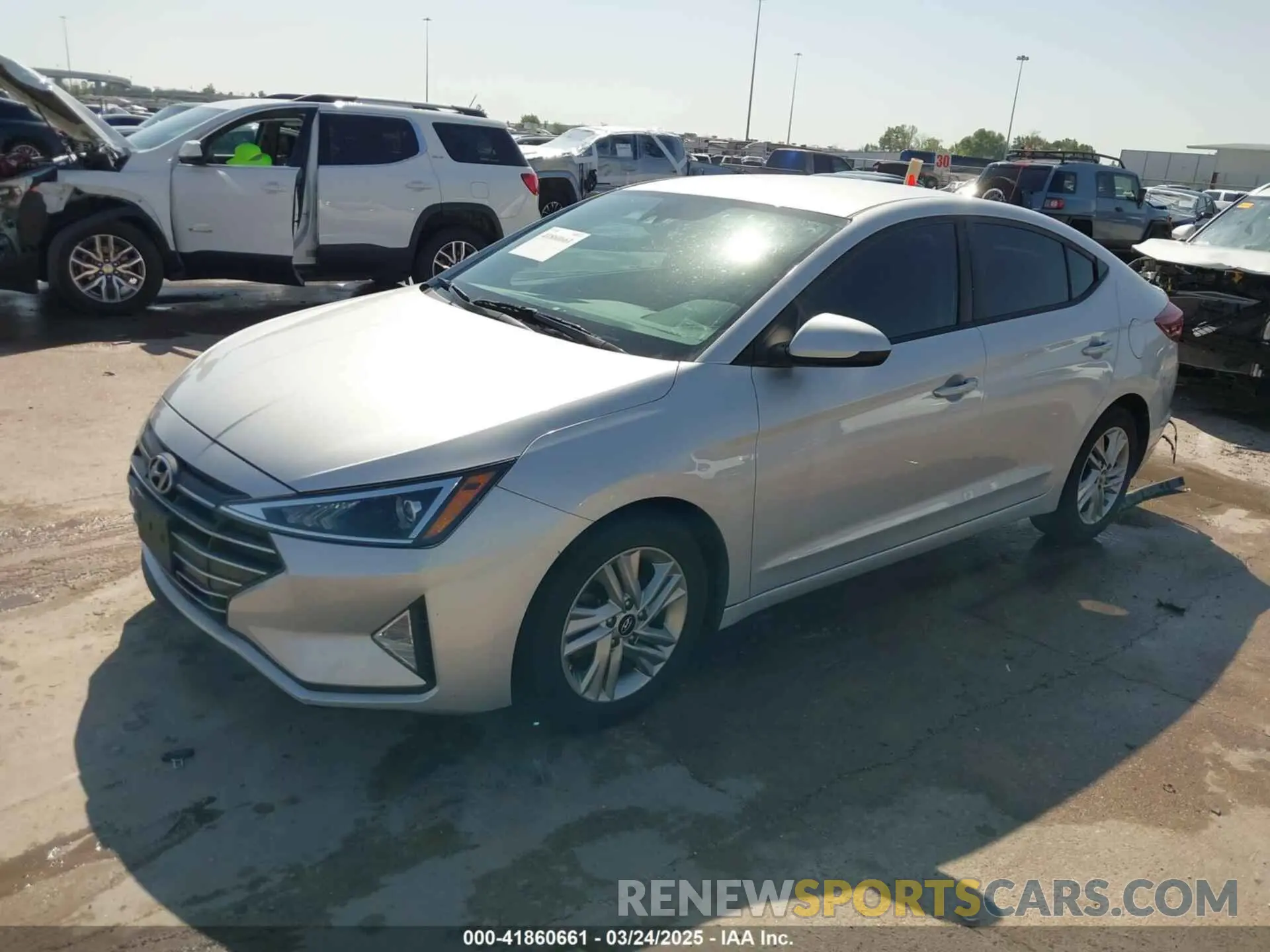 2 fotografías del automóvil dañado 5NPD84LF8LH530225 HYUNDAI ELANTRA 2020