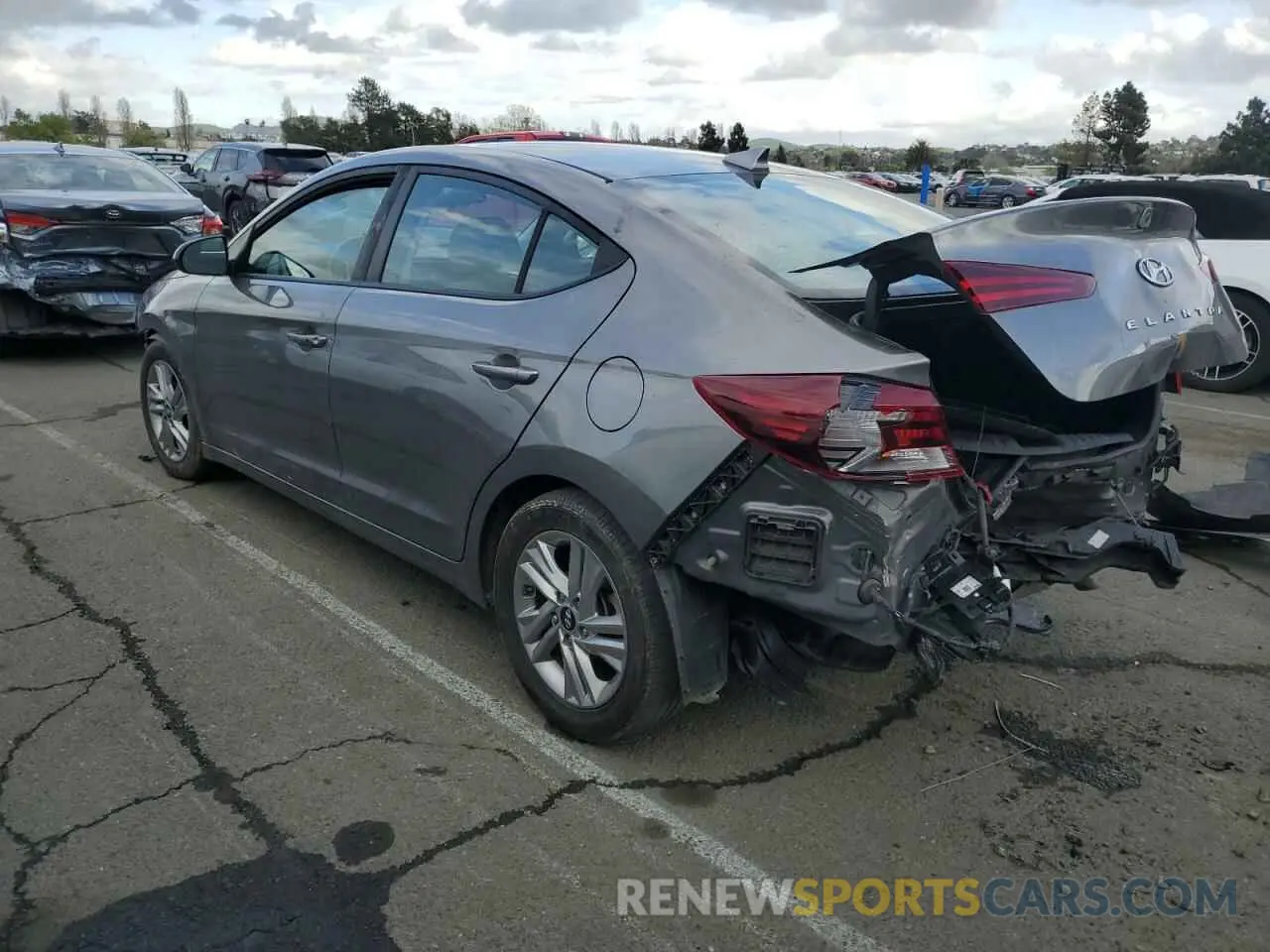 2 fotografías del automóvil dañado 5NPD84LF8LH532878 HYUNDAI ELANTRA 2020